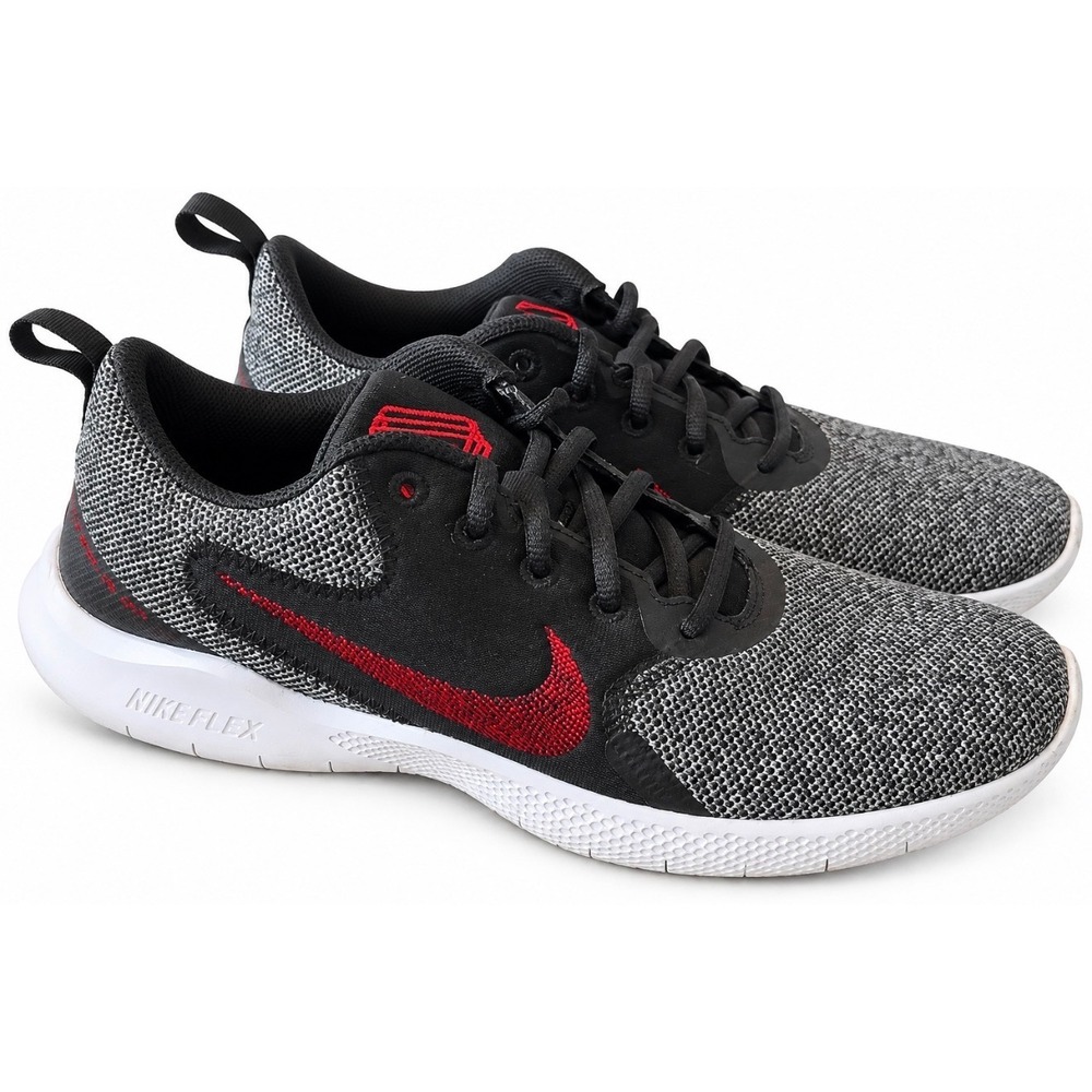 Nike Flex Experience Run 10 Mens Black Grey Red Running Shoes CI9960-005 Sz 9.5